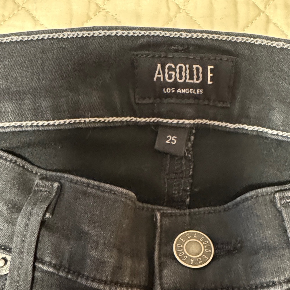 Agolde Colette Black Skinny Jeans for Women - Picture 2 of 8